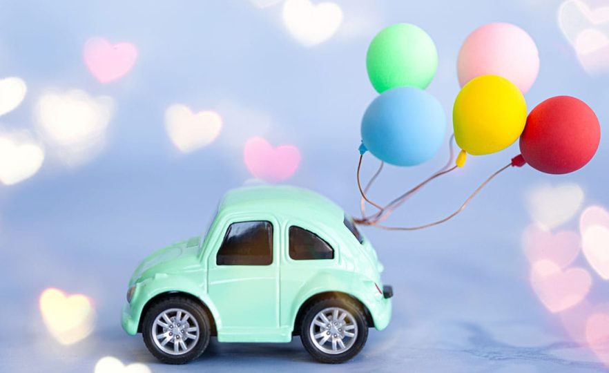 decoración de carros para fiestas infantiles